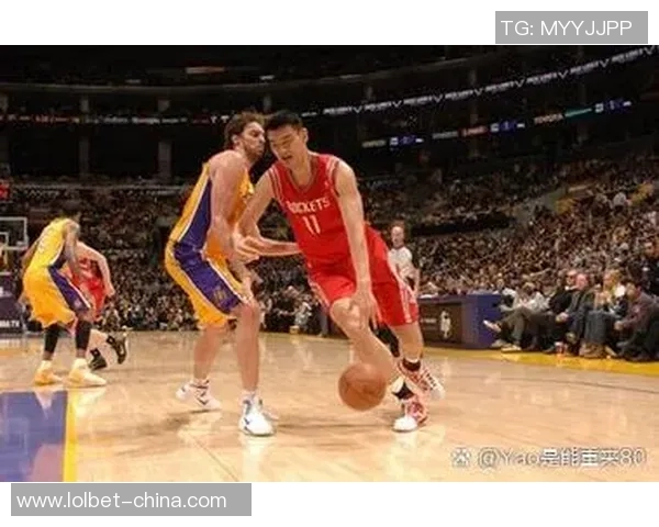 姚明在赛场上的精彩进球瞬间与篮球艺术的完美结合